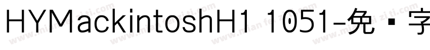 HYMackintoshH1 1051字体转换